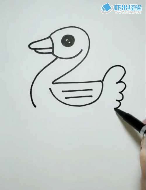 小鸭子如何画 教你简笔画画小鸭子