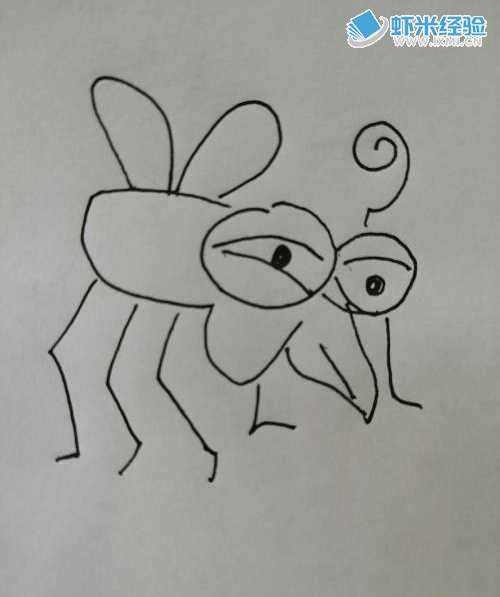 可爱的小蚊子怎么样画