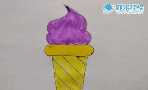 冰激凌绘画教程__冰激凌的画法儿童简笔