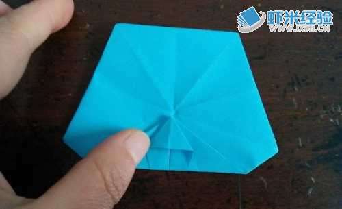 手工折纸—五角星装饰花如何折