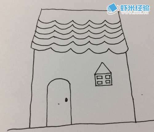 幼儿最简单小房子的画法