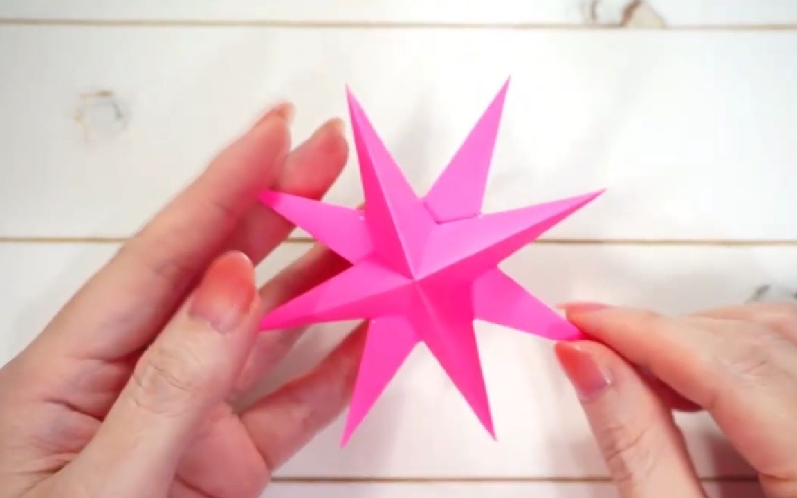 八角星折纸视频教程__八角星折纸带步骤图解