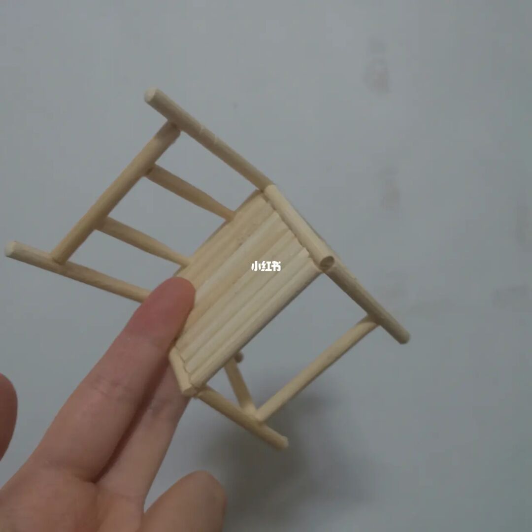 筷子做椅子步骤图解__用筷子做凳子的手工简单
