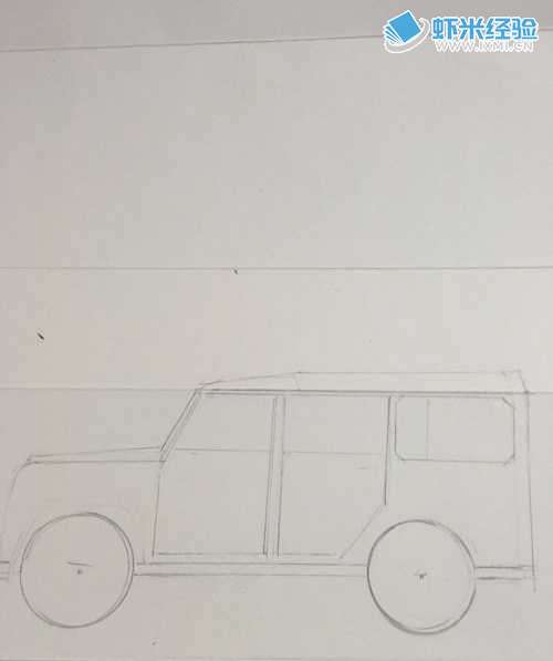 一辆吉普车的彩铅画如何画呢