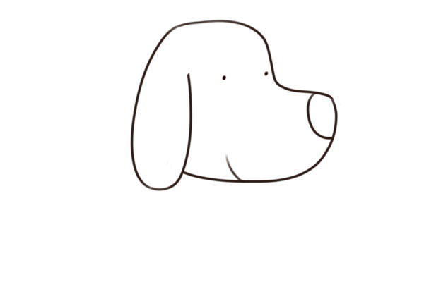 _画画小狗怎么画_画小狗简单笔画