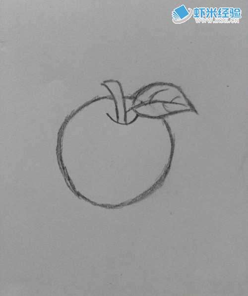 苹果和梨子的简笔画