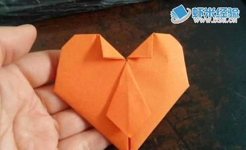 _正方形折纸爱心的折法_爱心折纸100种折法图解