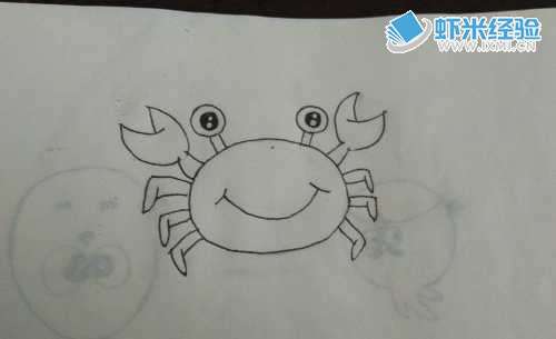 儿童画螃蟹简笔画大__画个螃蟹简单笔画