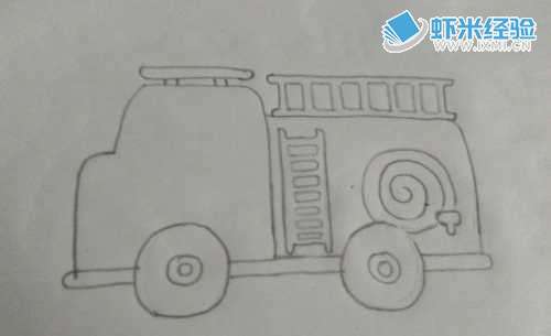 儿童简笔画—消防车怎么样画